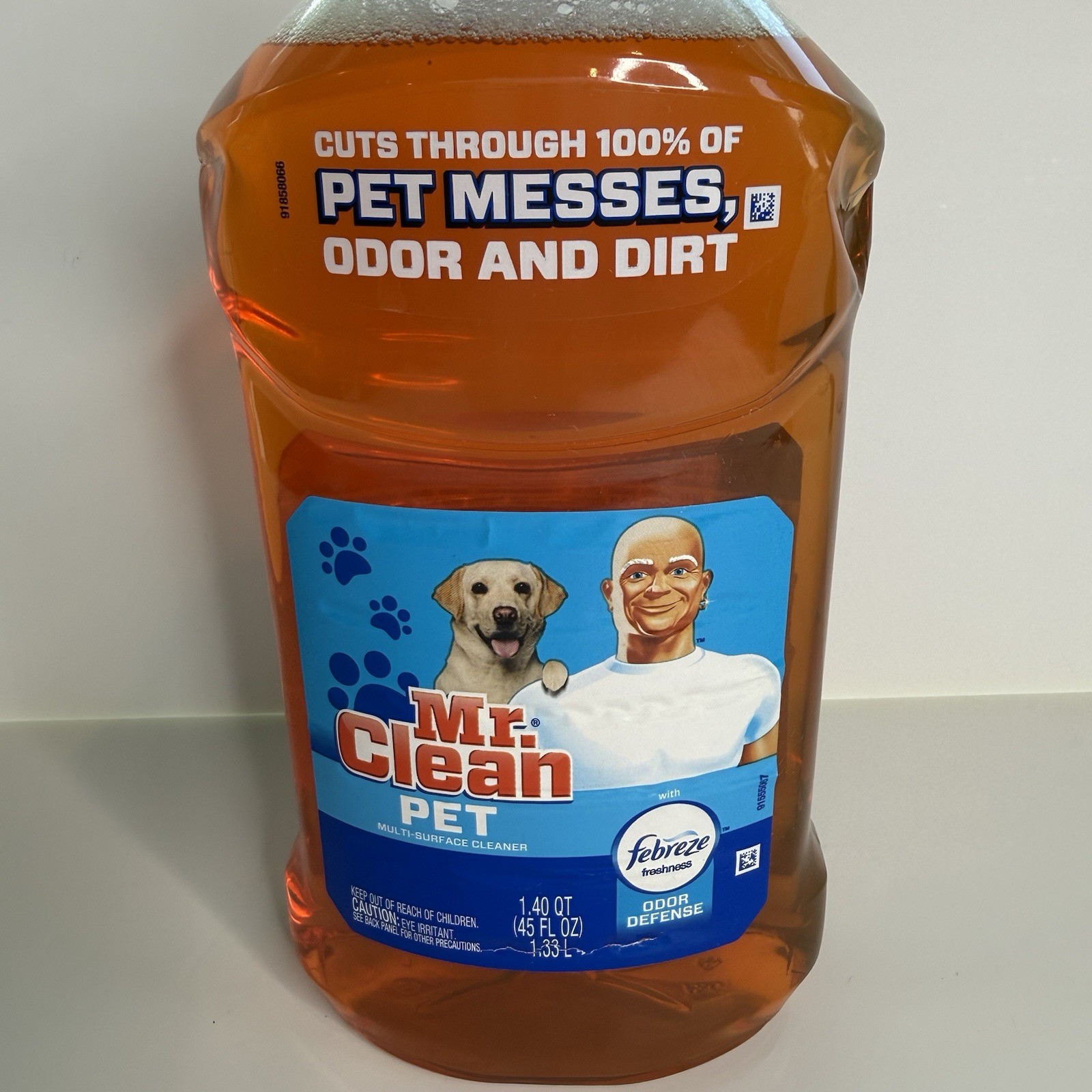 Mr Clean Pet Multi Surface Cleaner Household with Febreze Odor and Dirt 45 oz