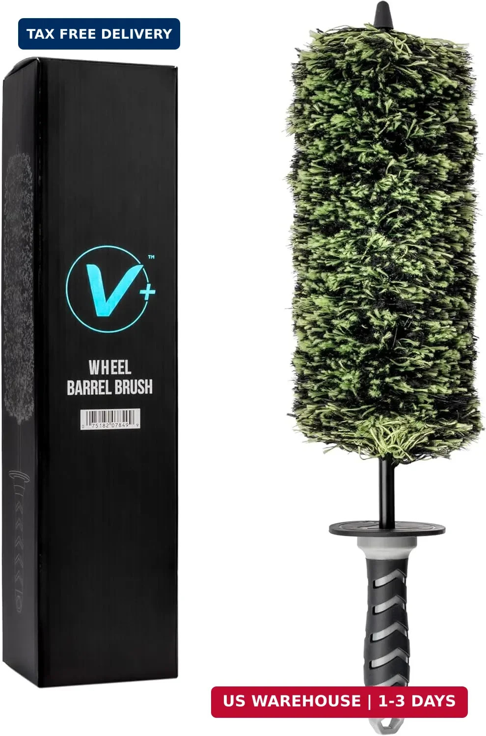 VIKING Wheel Barrel Brush, Multi-Fiber Cleaning Brush for Car Cleaning Kit and C