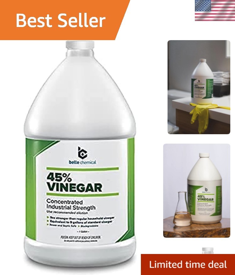 45% Pure Vinegar – Concentrated Industrial Grade 1-Gallon