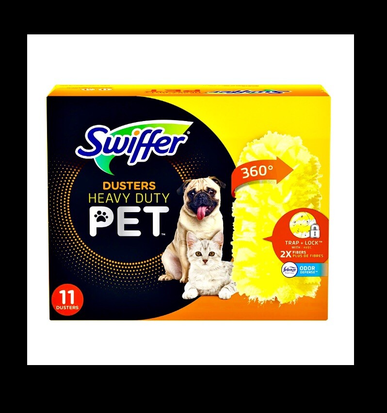 11ct Swiffer 360° Dusters Heavy Duty Pet Dusters Refills w Febreze Odor Defense