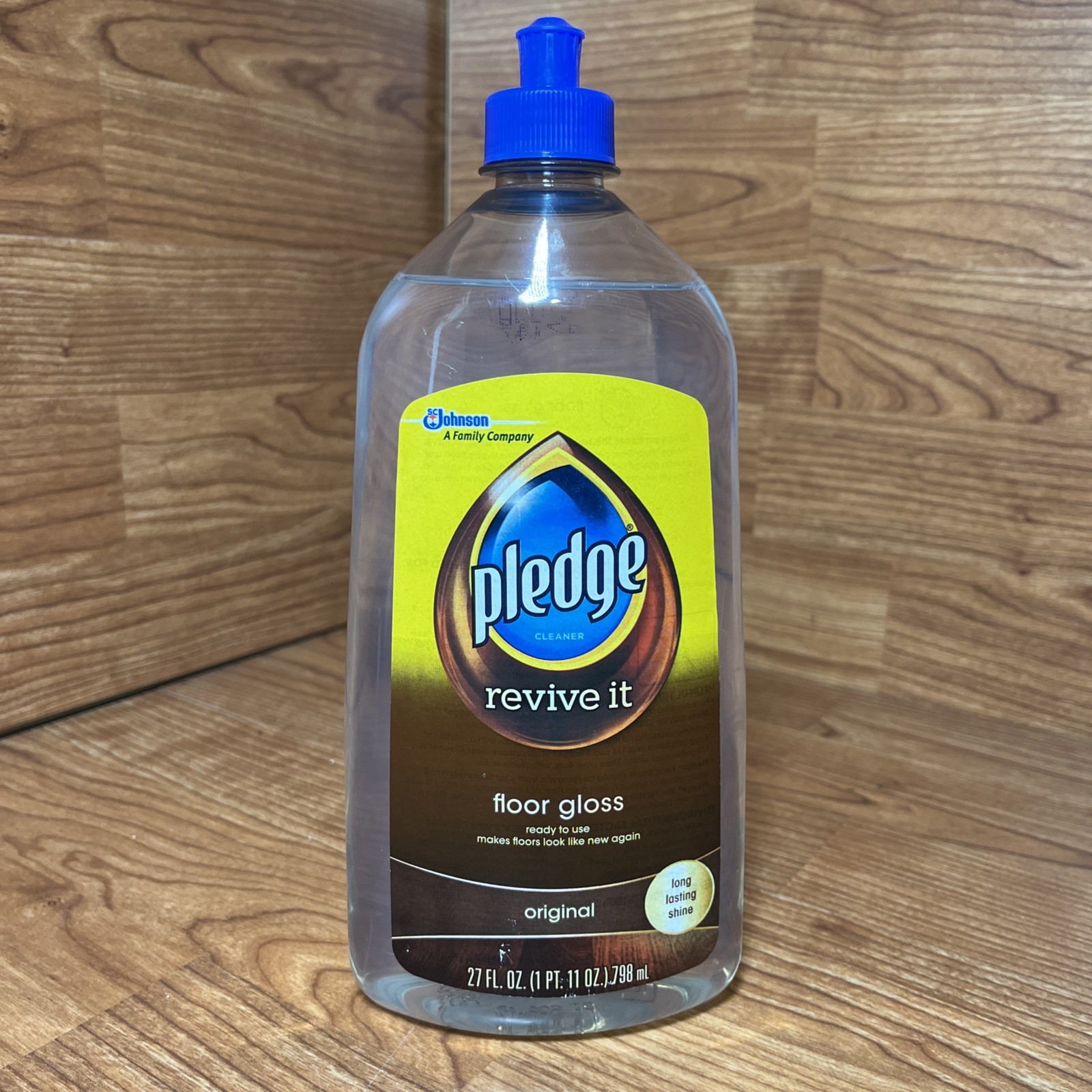 Pledge Revive It Original Floor Gloss Cleaner for Long Lasting Shine 27 oz NEW