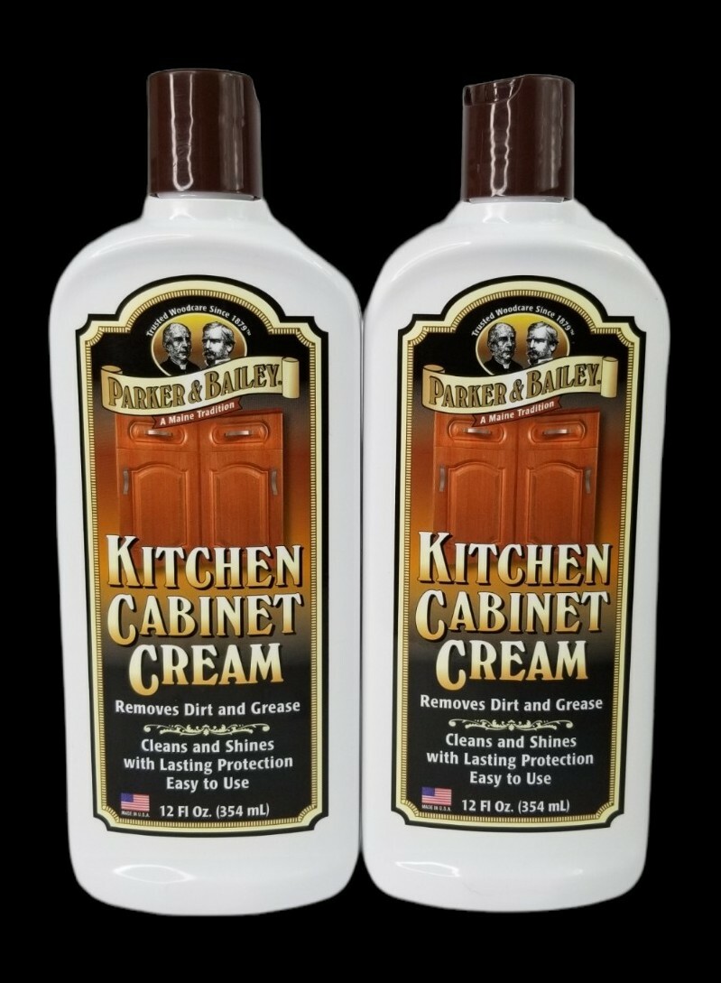 2 PARKER & BAILEY CABINET CREAM All Woods Clean Shine w Lasting Protection 12oz