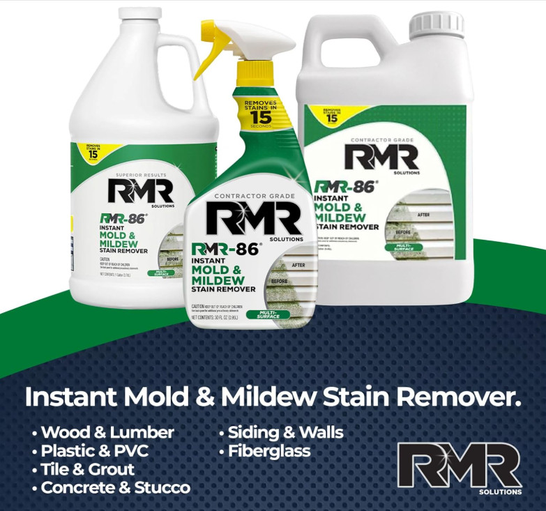 RMR-86 Instant Mold and Mildew Stain Remover Spray – Scrub Free Formula,30 Fl Oz