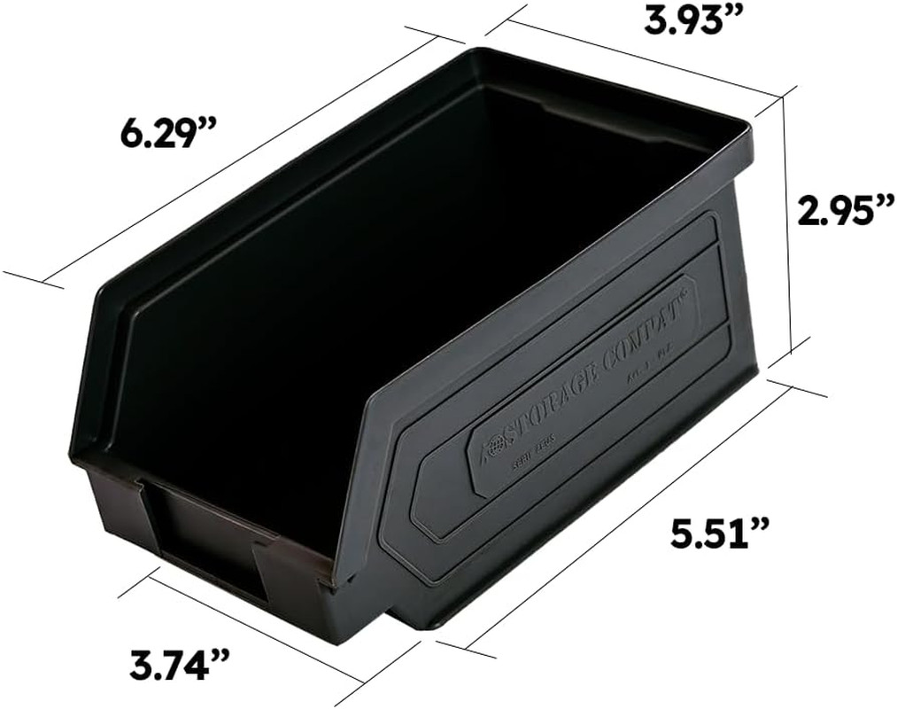 Plastic Storage Bins, Hanging, Stackable, Storage Organizer Bin for Warehouses,