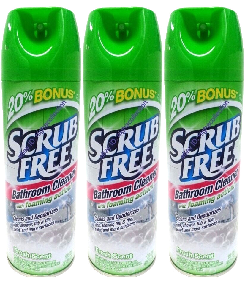 ( LOT 3 ) Scrub Free BATHROOM CLEANER w/ Foaming Action 12 oz Each