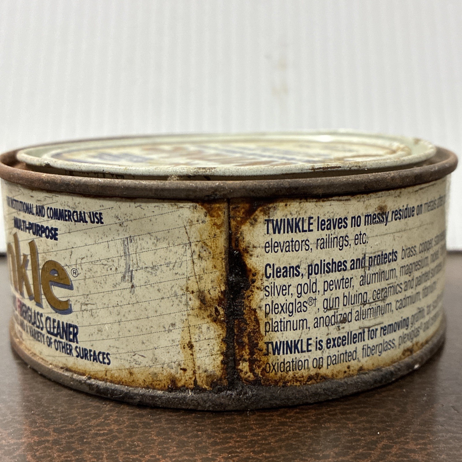 VTG 1990 DRACKETT Twinkle Metal Polish and Fiberglass Cleaner 7oz.- No.165Z- USA