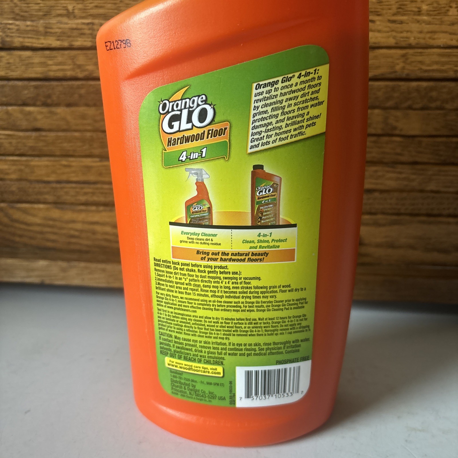 Orange Glo 4-in-1 Monthly Polish Hardwood Floor Shine & Protect 32oz – New