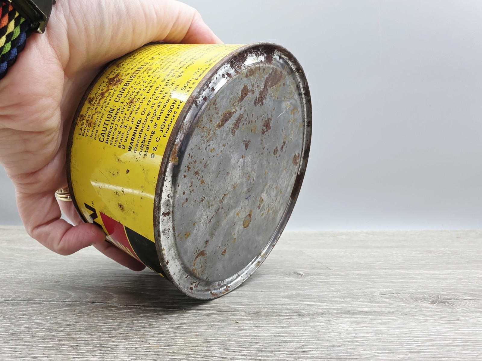 SC Johnson Paste Wax 16 oz Open Can Discontinued USA. 17.4 Oz Weight!!