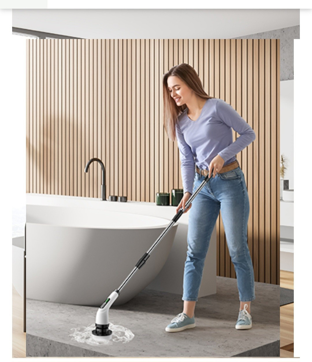 Highyes Electric Spin Scrubber 7-in-1 – Cordless, Waterproof, Rechargable NiB