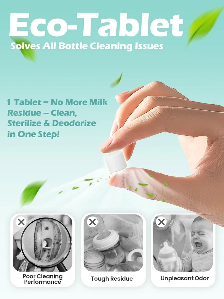Mamouris 150PCS Official Detergent Cleaning Tablets for Baby Brezza Grownsy