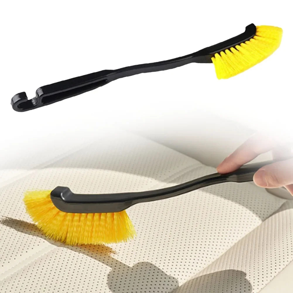 1Pc Car Wheel Tire Rim Brush Curved Head Flexible Truck Wheel Hub Wash Detail De