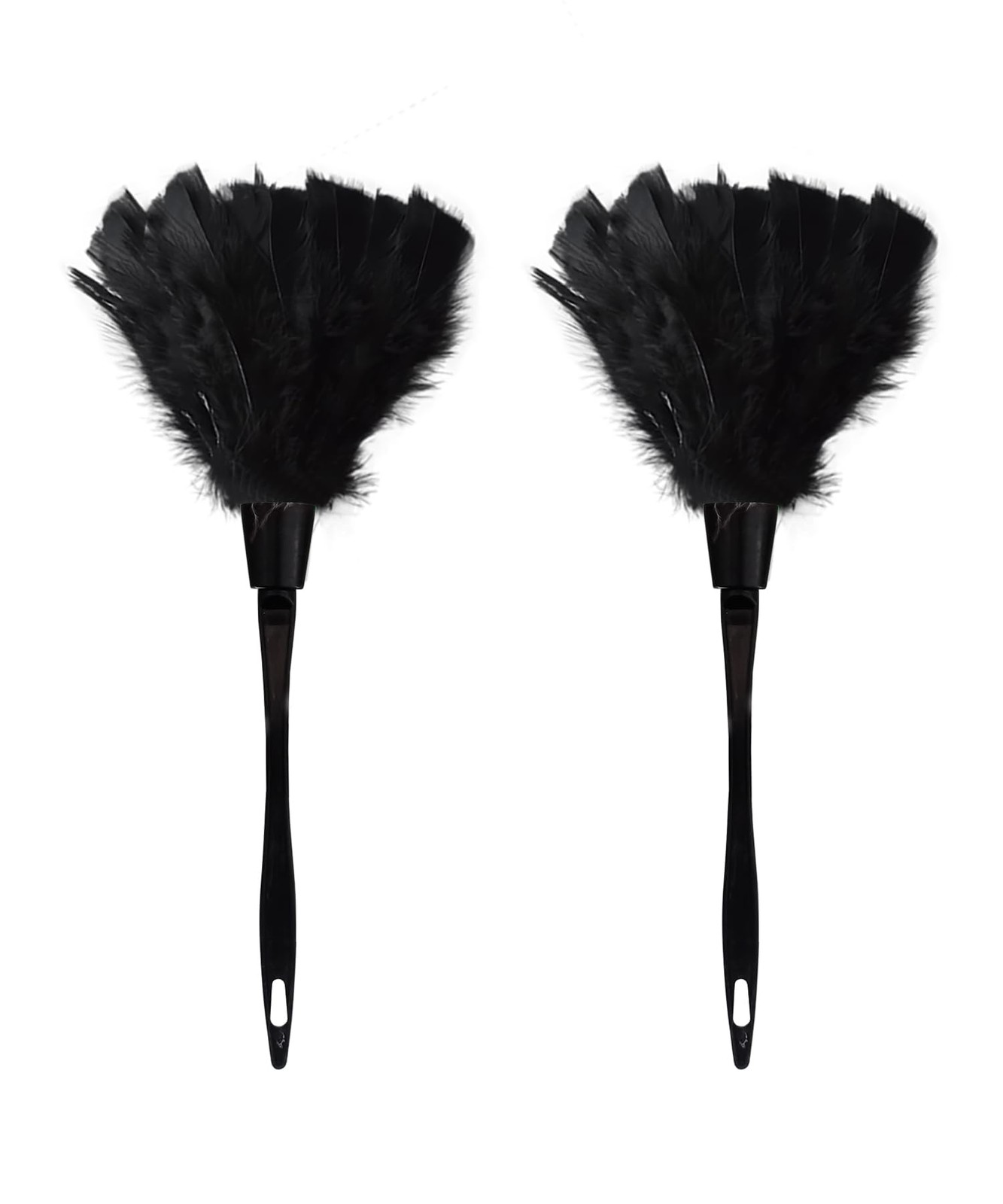 2 Pcs Turkey Feather Dusters For, Cleaning Home Blinds Kitchen, Car Office