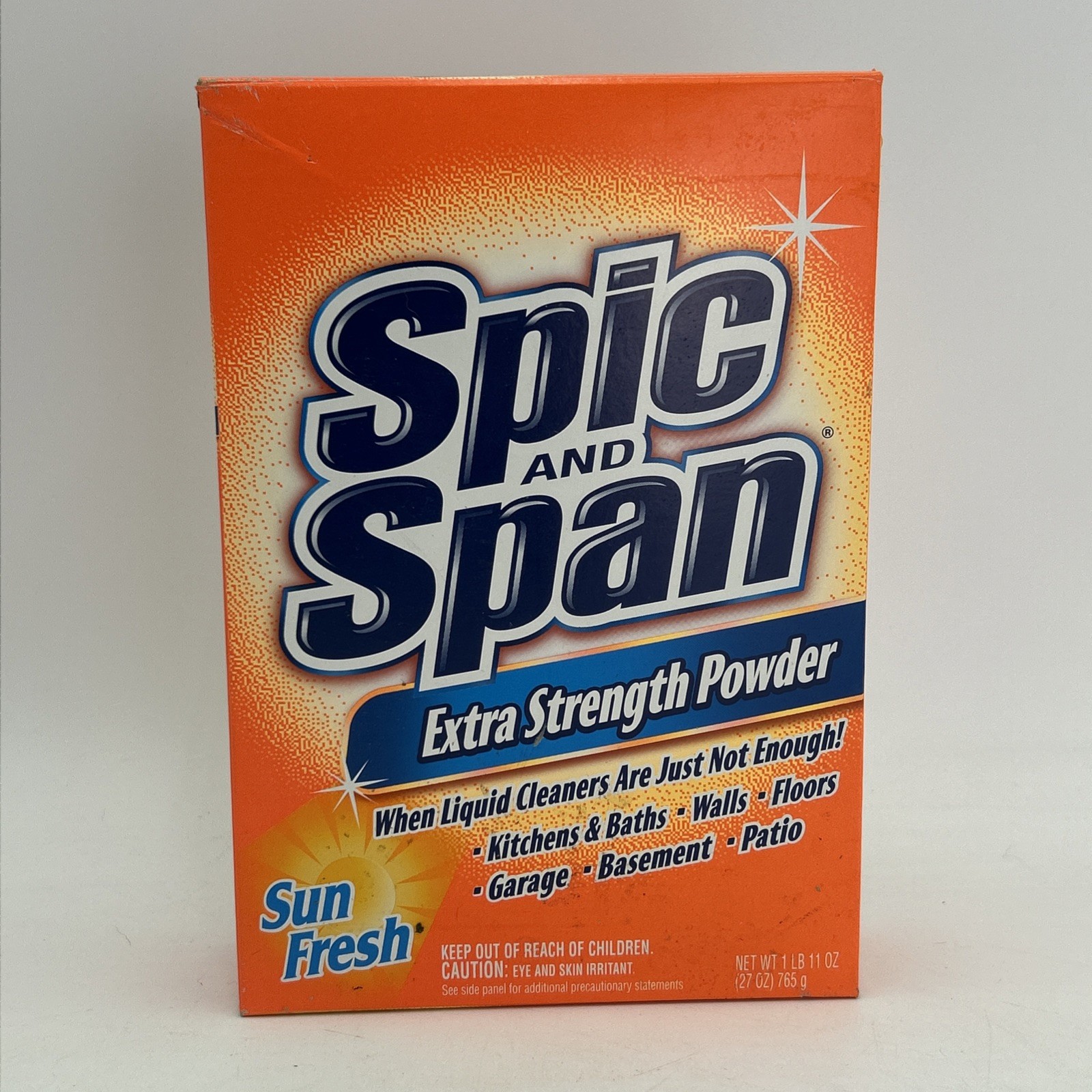 Spic and Span Extra Strength Powder SUN FRESH 27oz Each Box