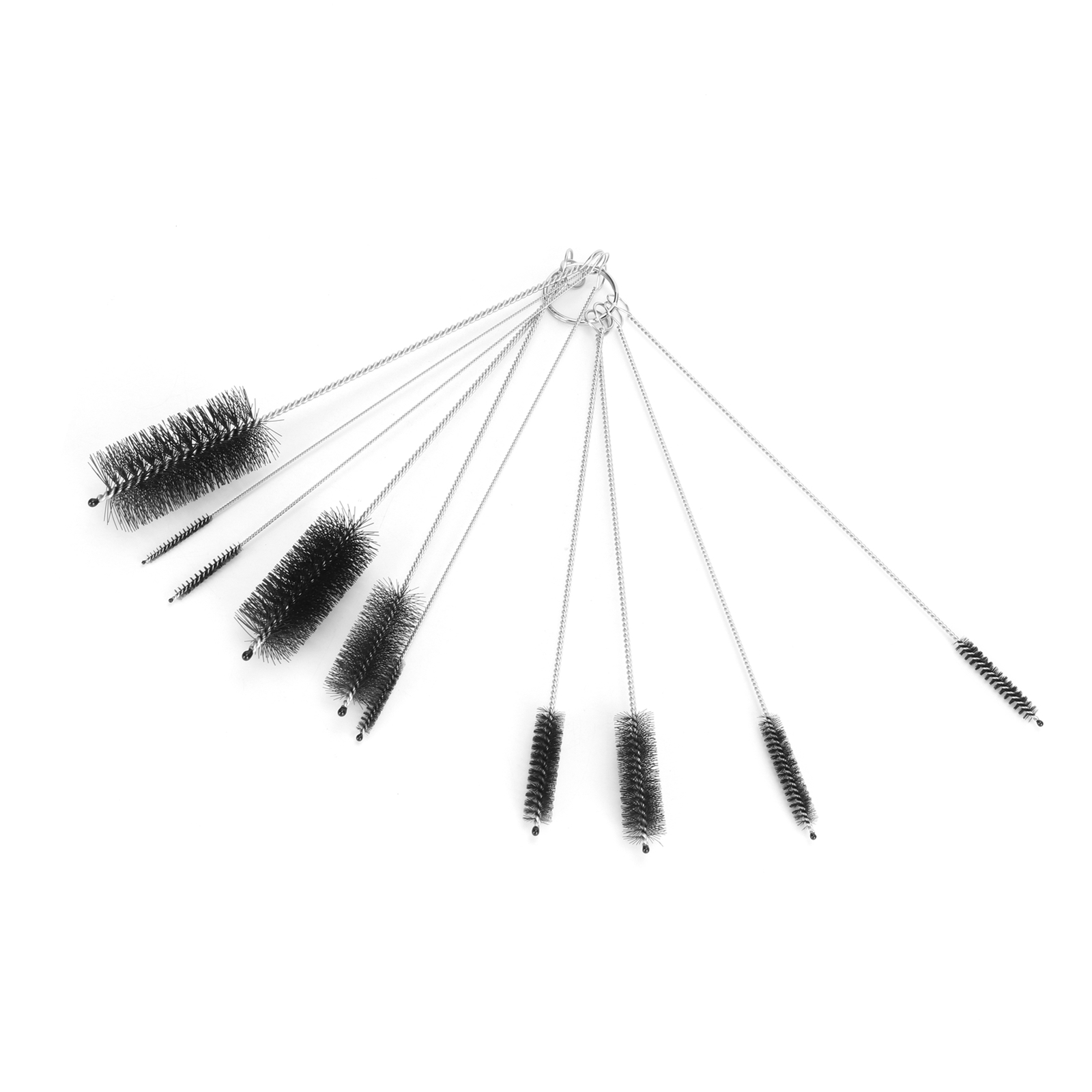 10Pcs Coffee Machine Brush Cleaner Stainless Steel Nylon Bottle Cleaning Brus US