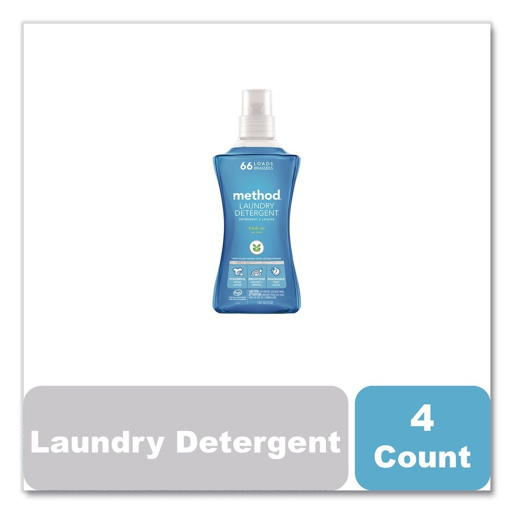 Method 318025 53.5 oz Laundry Detergent – Fresh Air Scent (4/Carton) New