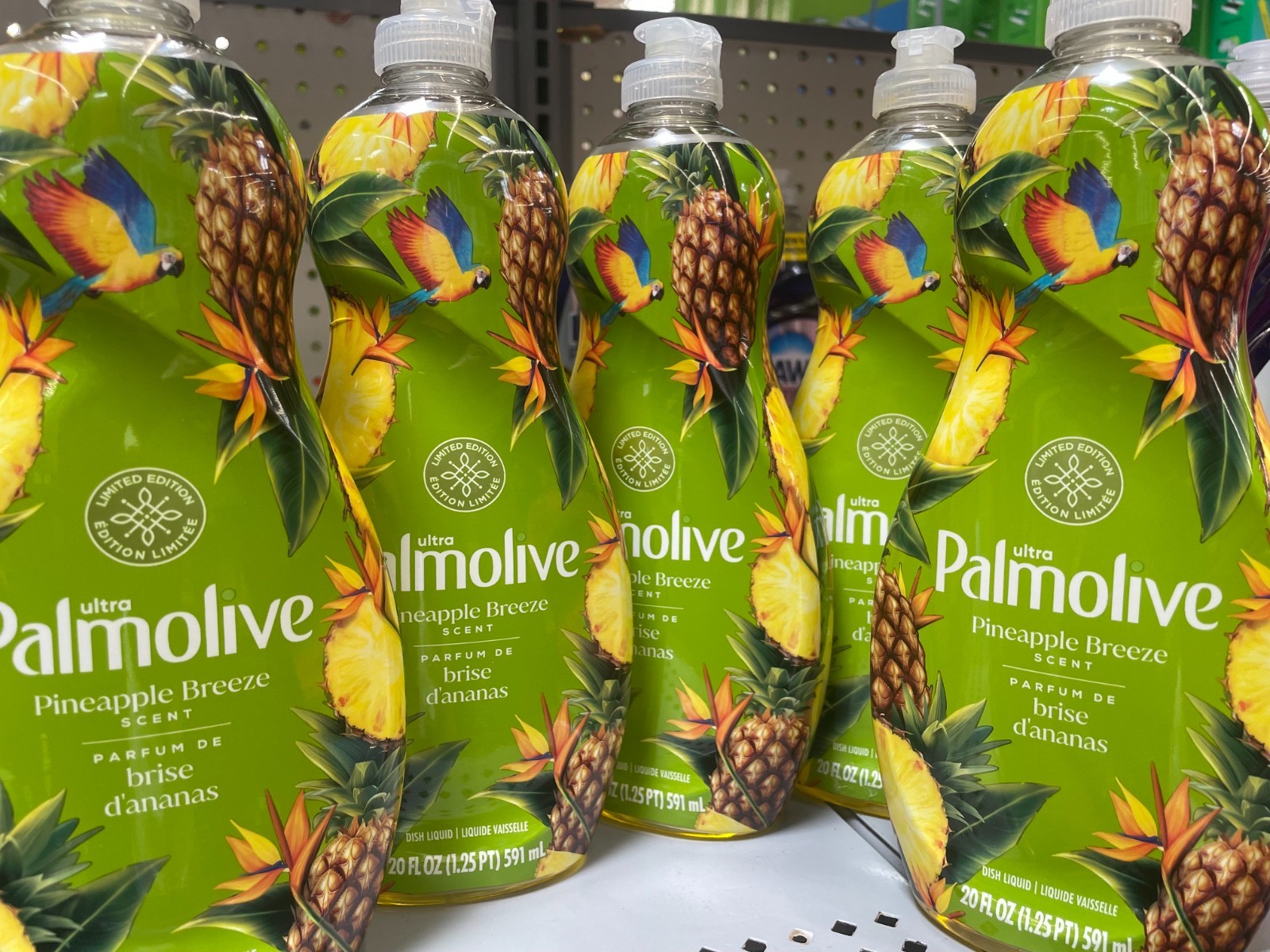 5 Pack Palmolive Ultra Strength Dish Soap Pineapple Breeze 20 oz Grease Cutter