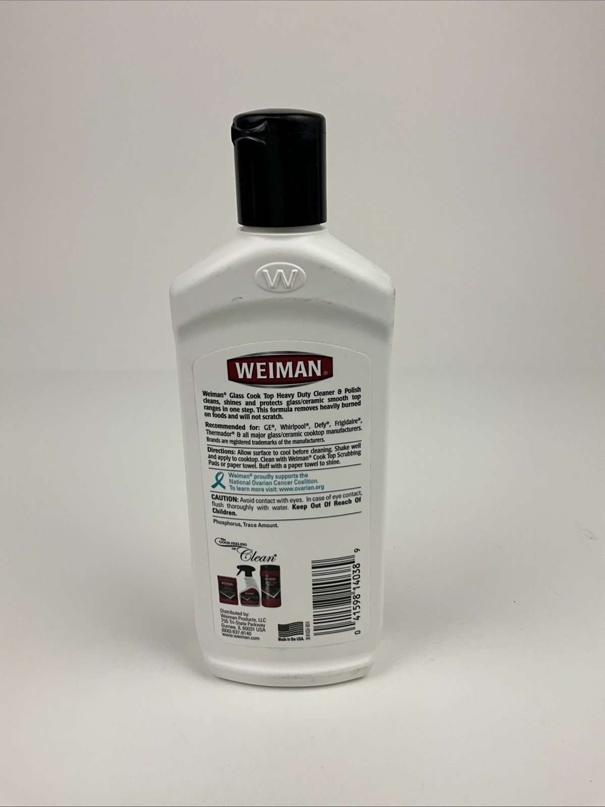 Weiman Glass Cooktop Cleaner & Polish Heavy Duty Stove Eco Friendly