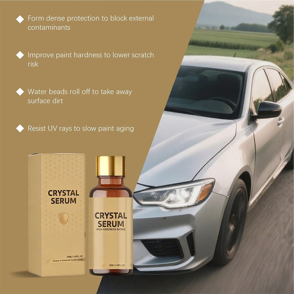 Ptz Crystal Serum – Advanced Graphene Ceramic Coating for Cars Enhanced 1PC/50ml