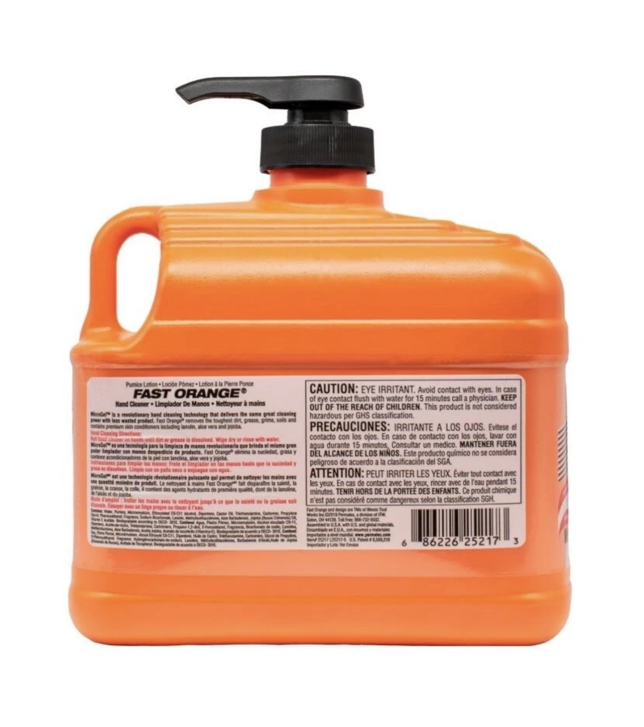 NEW Fast Orange Heavy Duty Hand Cleaner/ Pumice Lotion 64 Fl Oz jug