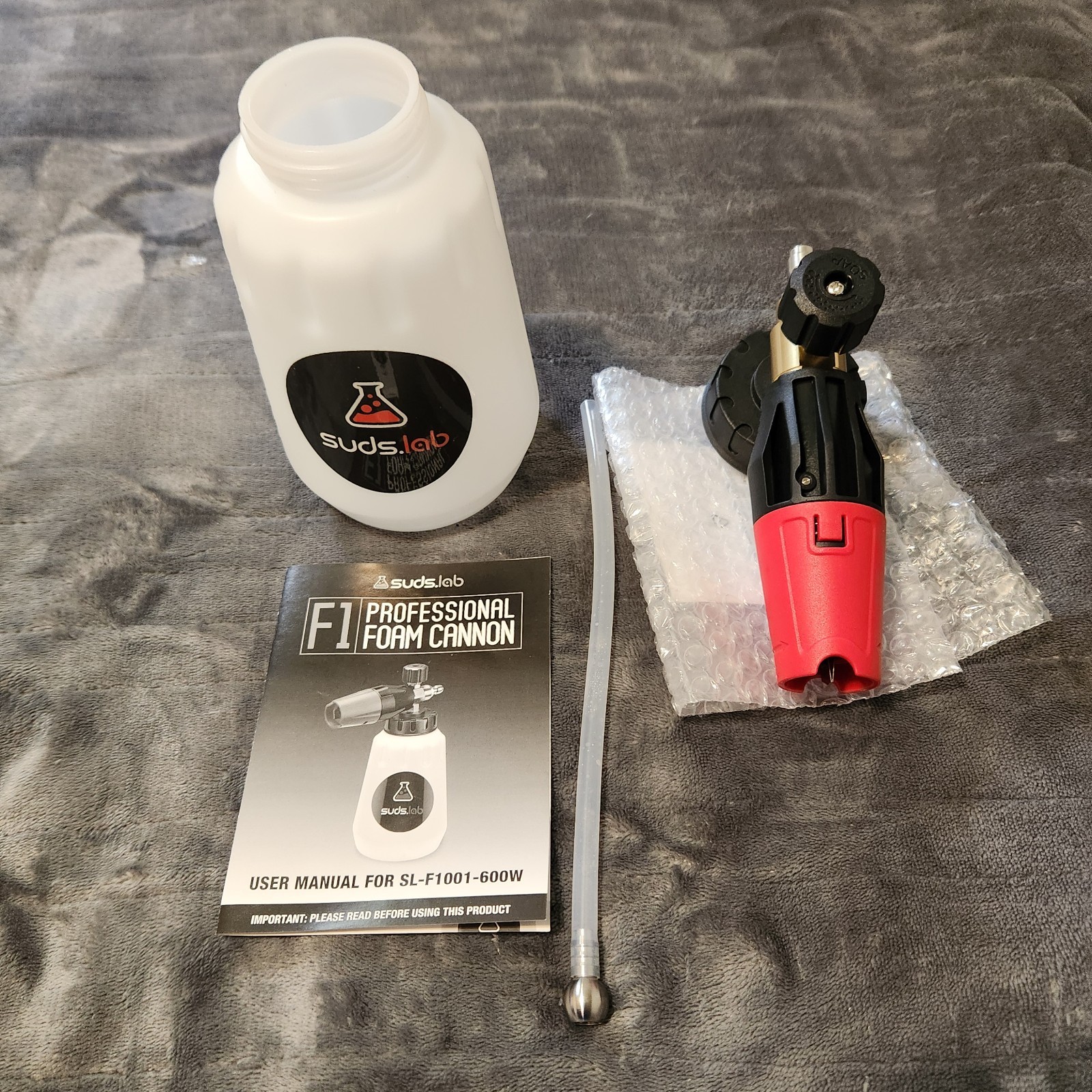 Suds Lab F1 Professional Foam Cannon w Adjustable Foam New-Open Box.