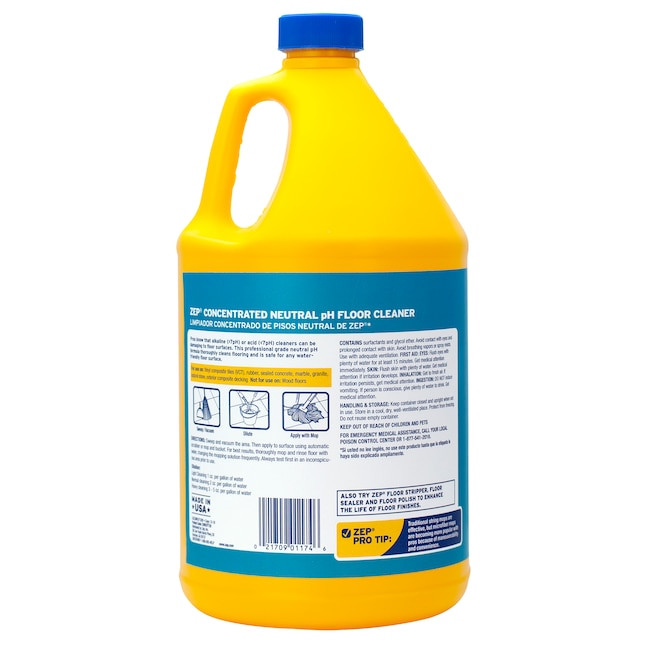 Zep Neutral pH Floor Cleaner Professional Floor Restoration – 1 Gallon 128 fl oz