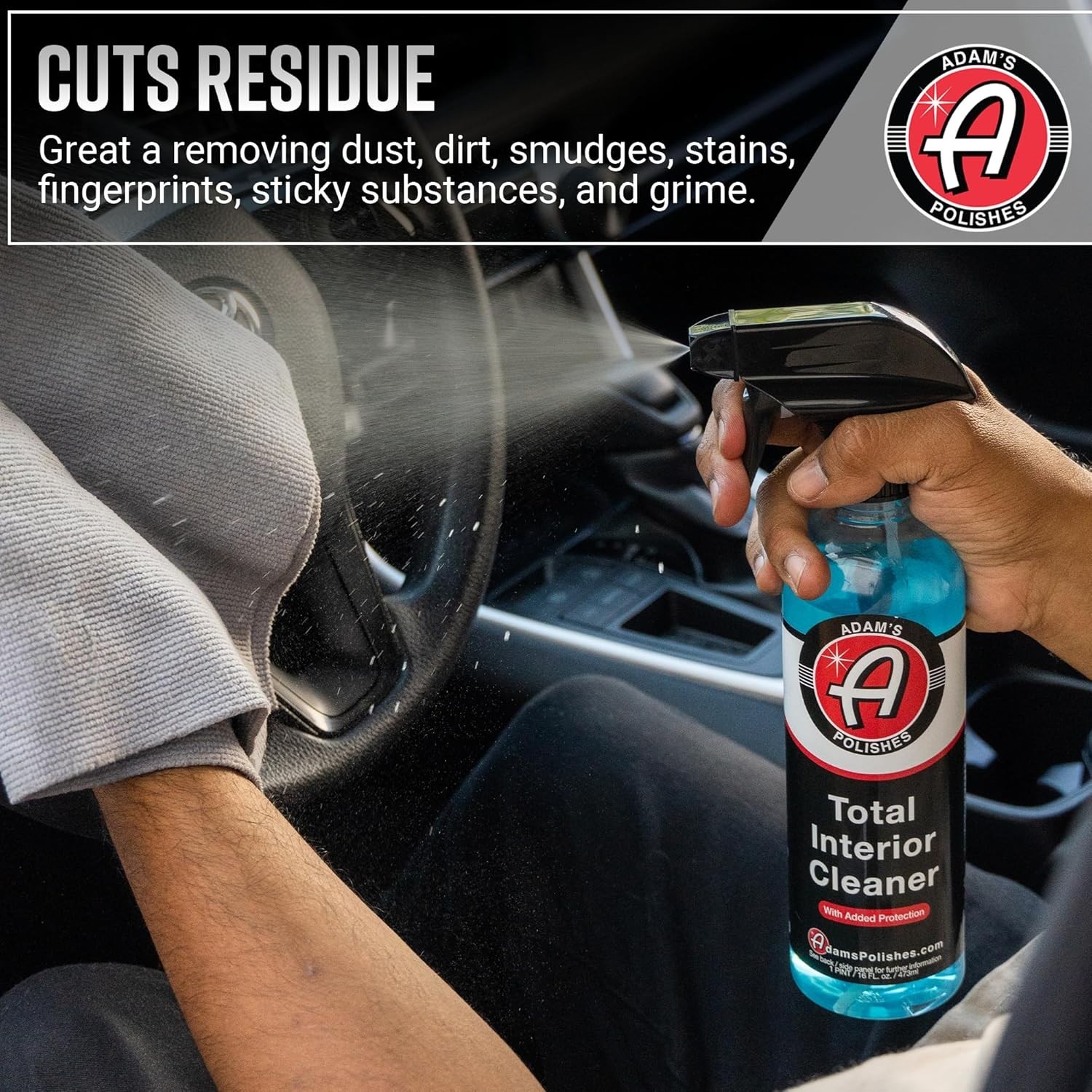 16oz Total Interior Cleaner with SiO2 Protection – Quick Detailer for Vehicles