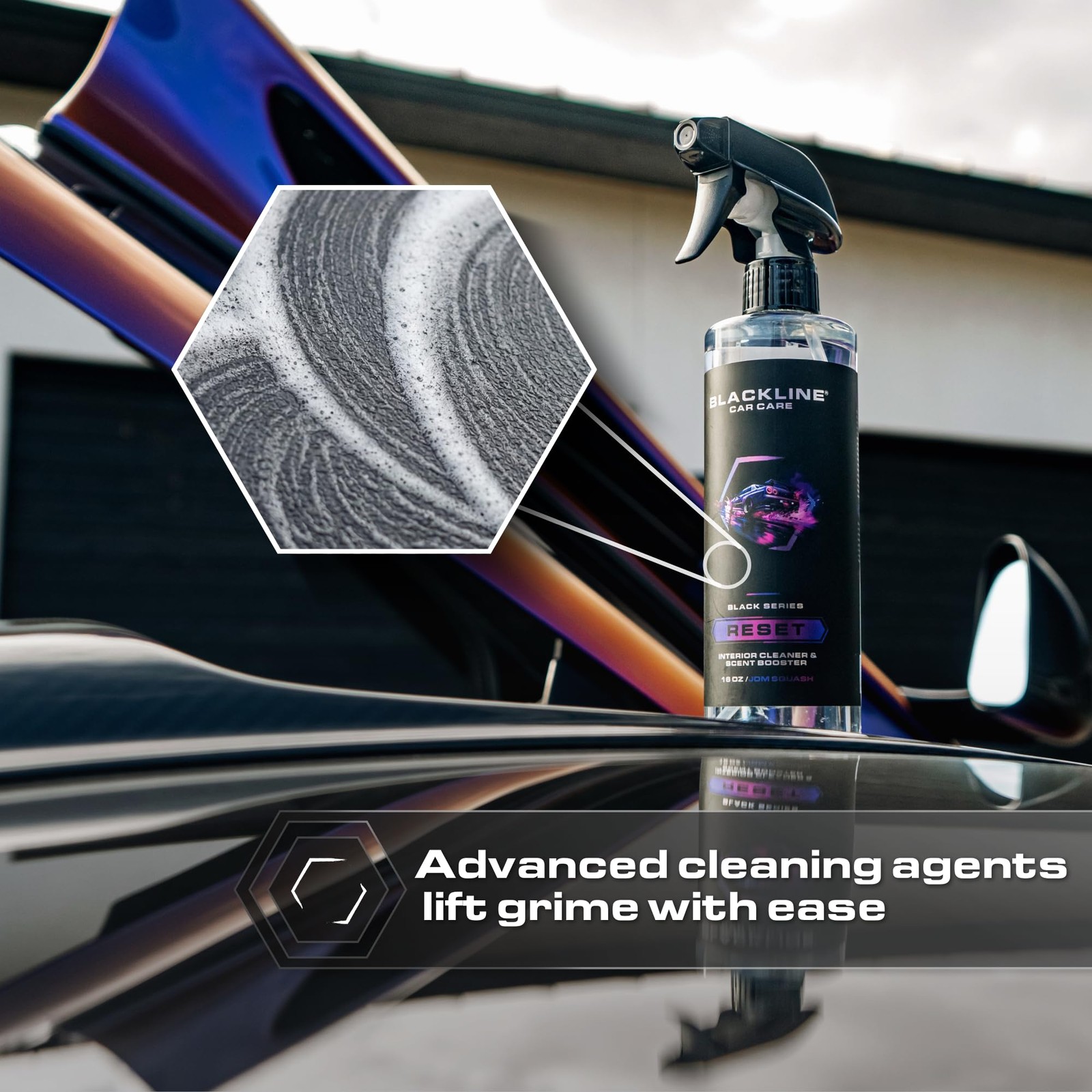 Blackline Luxury Scented Leather Interior Car Cleaner Reset Deep Cleans & Deo…