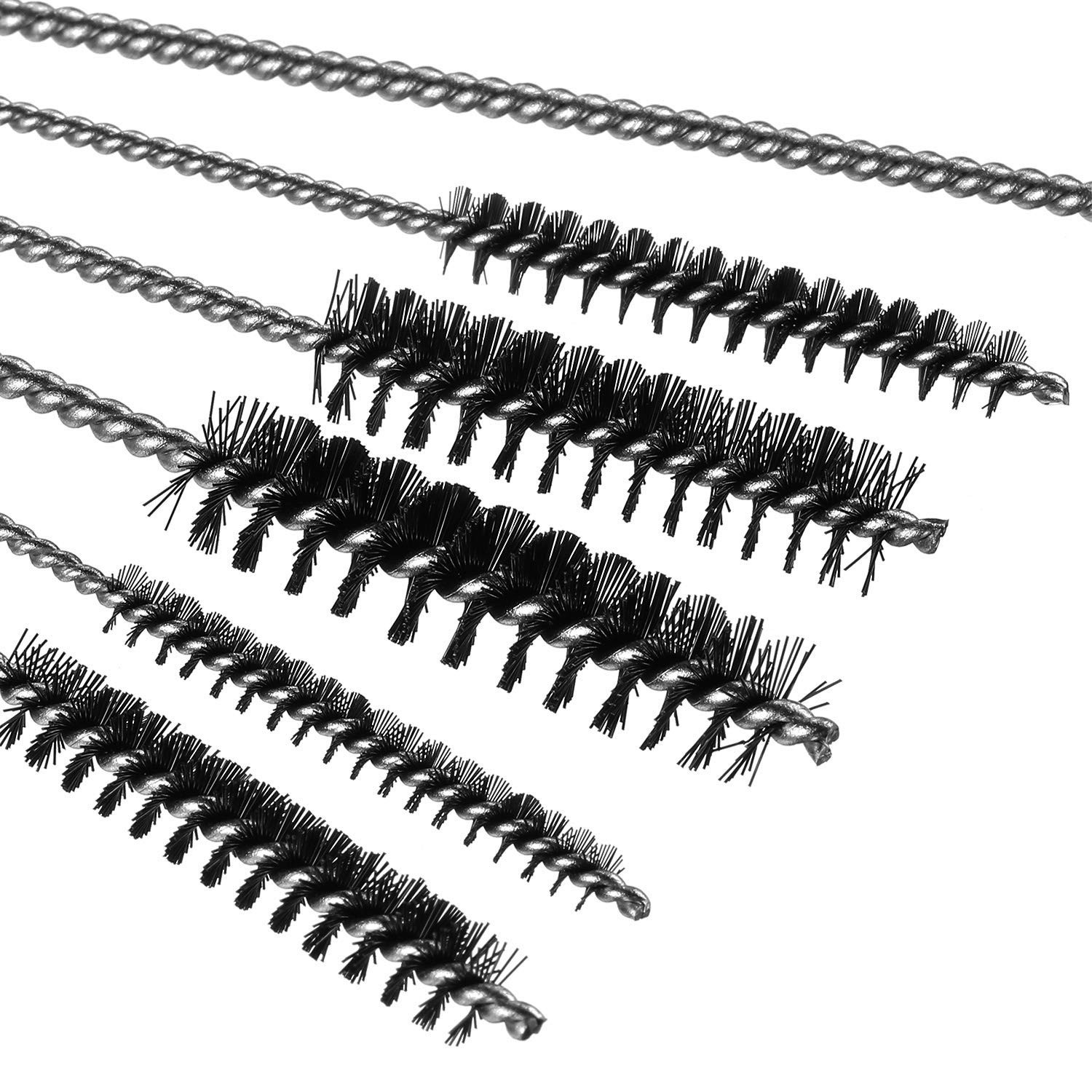 6 Pieces Stainless Steel Bore Brush in Different Sizes + 15 Pcs Cleaning Need…