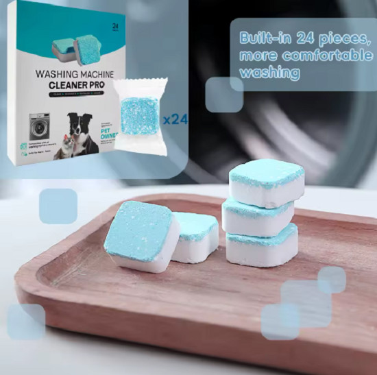 24 Pack • Washing Machine Cleaner Tablets • Deep Cleaning Descaler • Front & Top