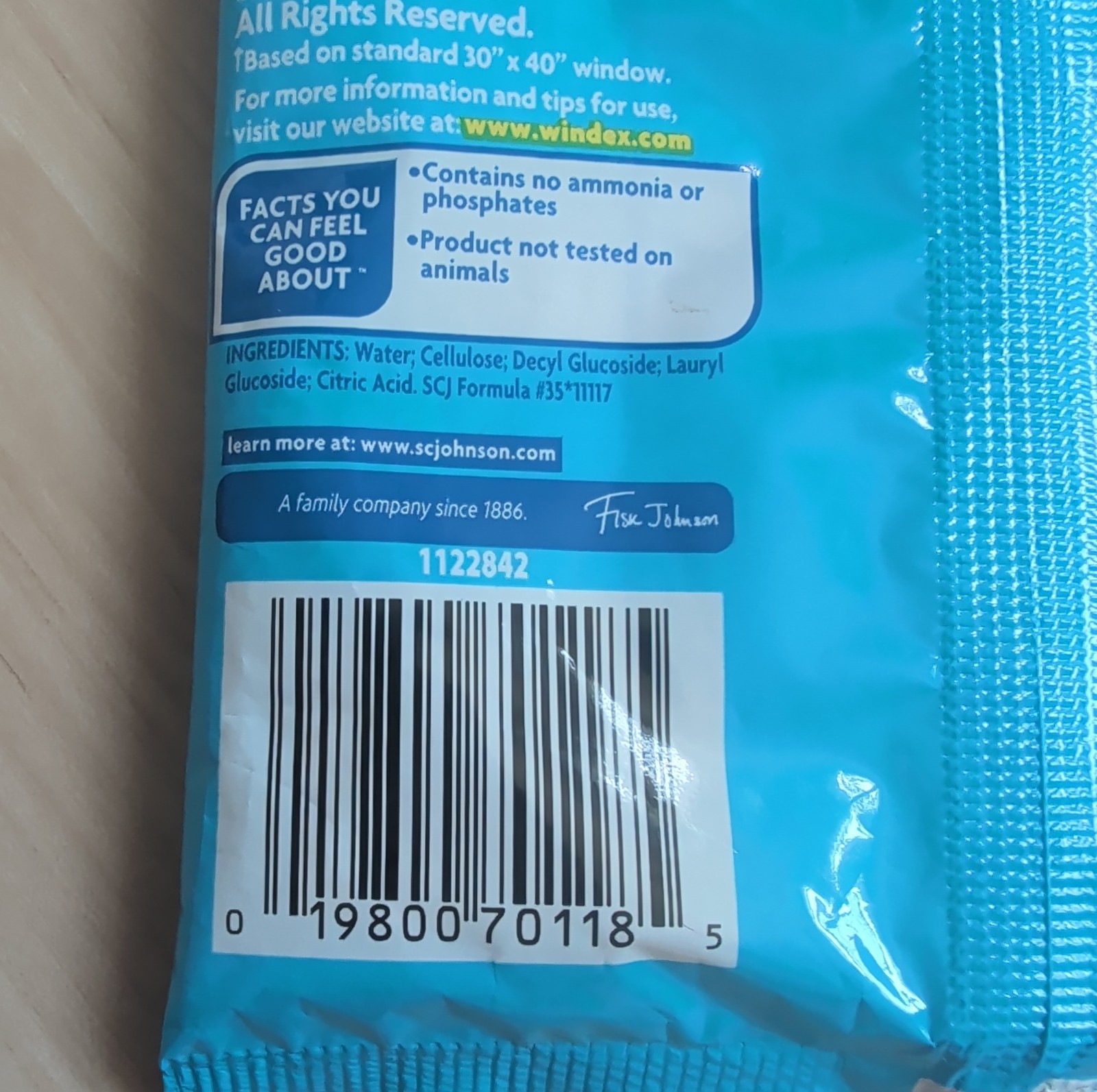 NEW Windex Outdoor Refill Pads for Cleaning Glass Windows 1 package 2 Pads