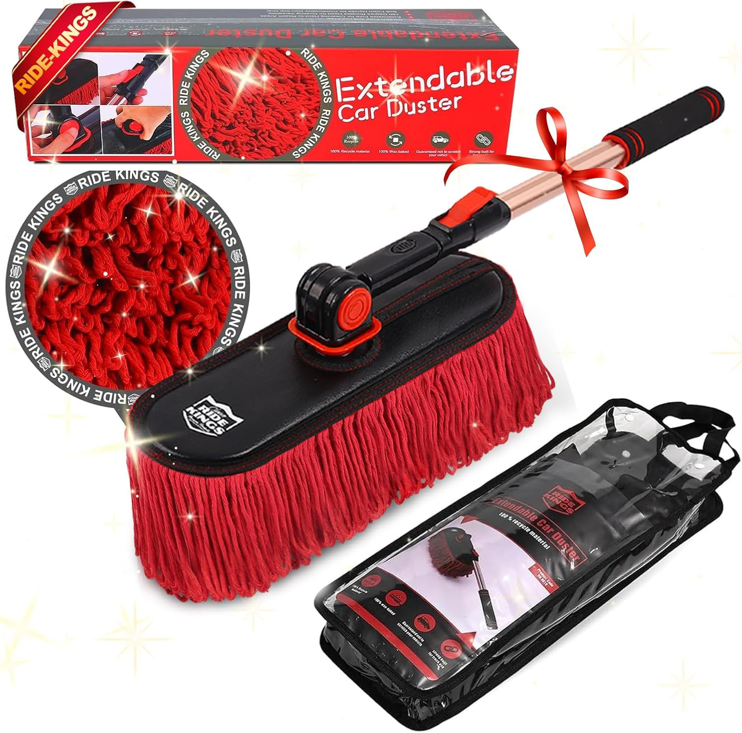 Car Duster Exterior，Scratch Free Soft Brush Kit For,Truck,Suv,Rv and Motorcycle,