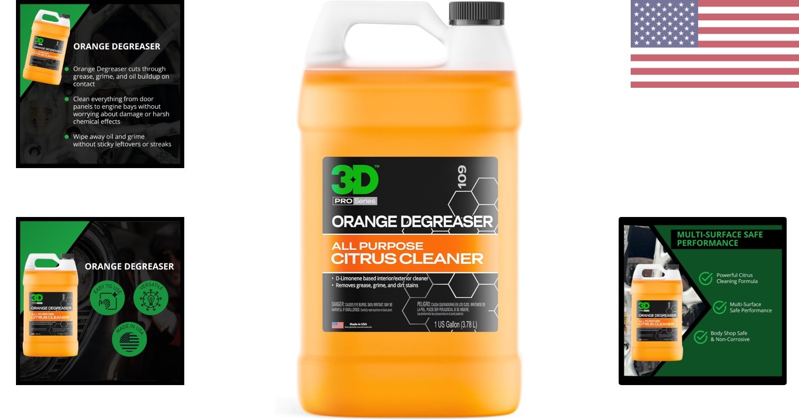 Powerful 1 Gallon Citrus Degreaser – No Residue, Safe for All Surfaces