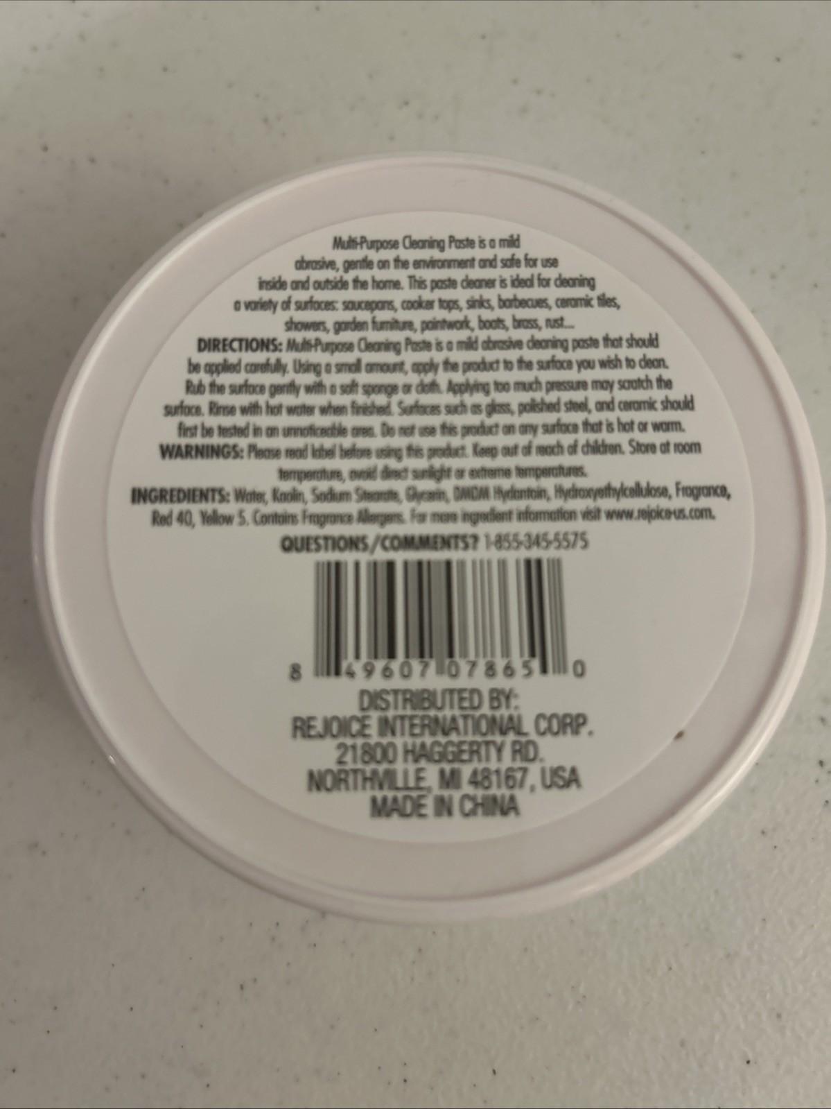 “Multi-purpose Cleaning Paste” 6 Oz For Kitchen Bathroom Laundry Room.