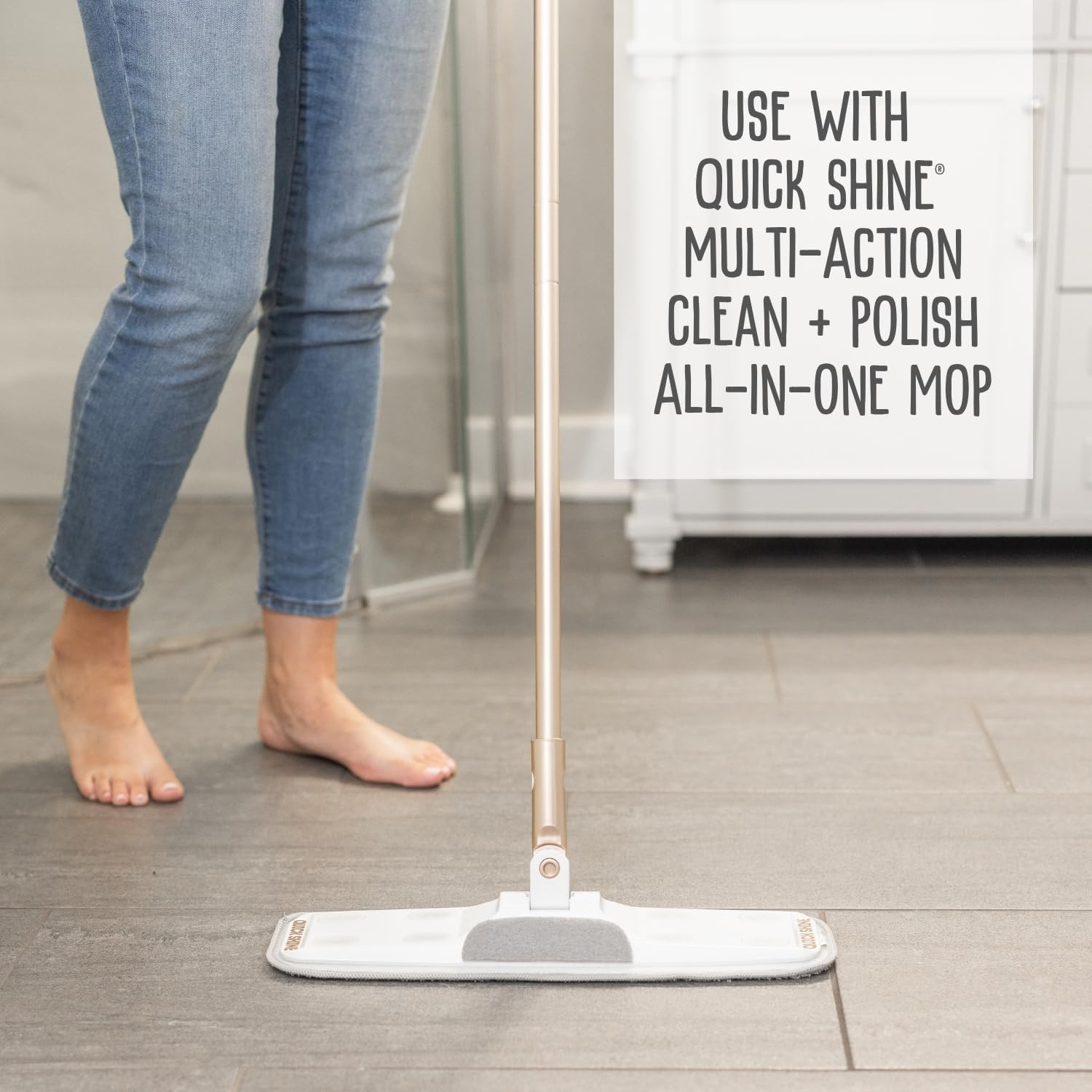 Quick Shine Hardwood Cleaner & Polish 27 Oz 2 Pack Carnauba Wood Floor Care