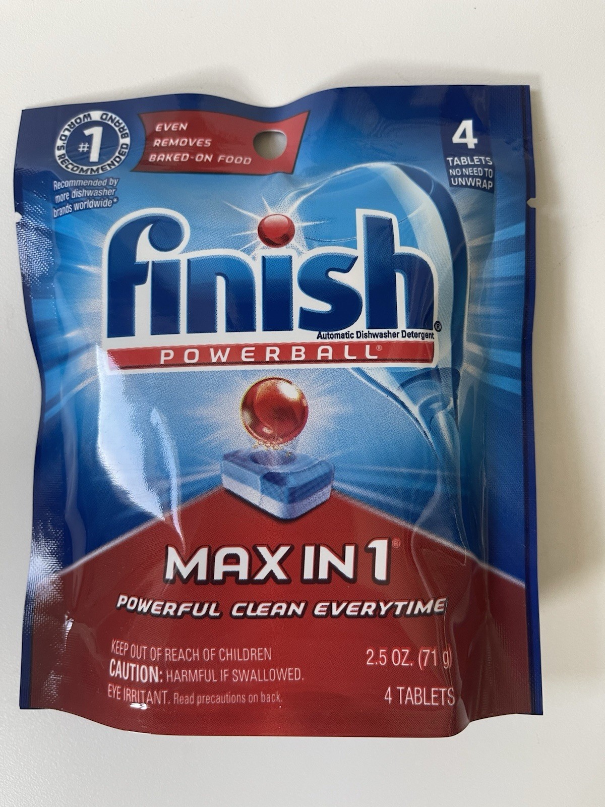 (20) Finish Powerball automatic Dishwasher Detergent pods 4ct