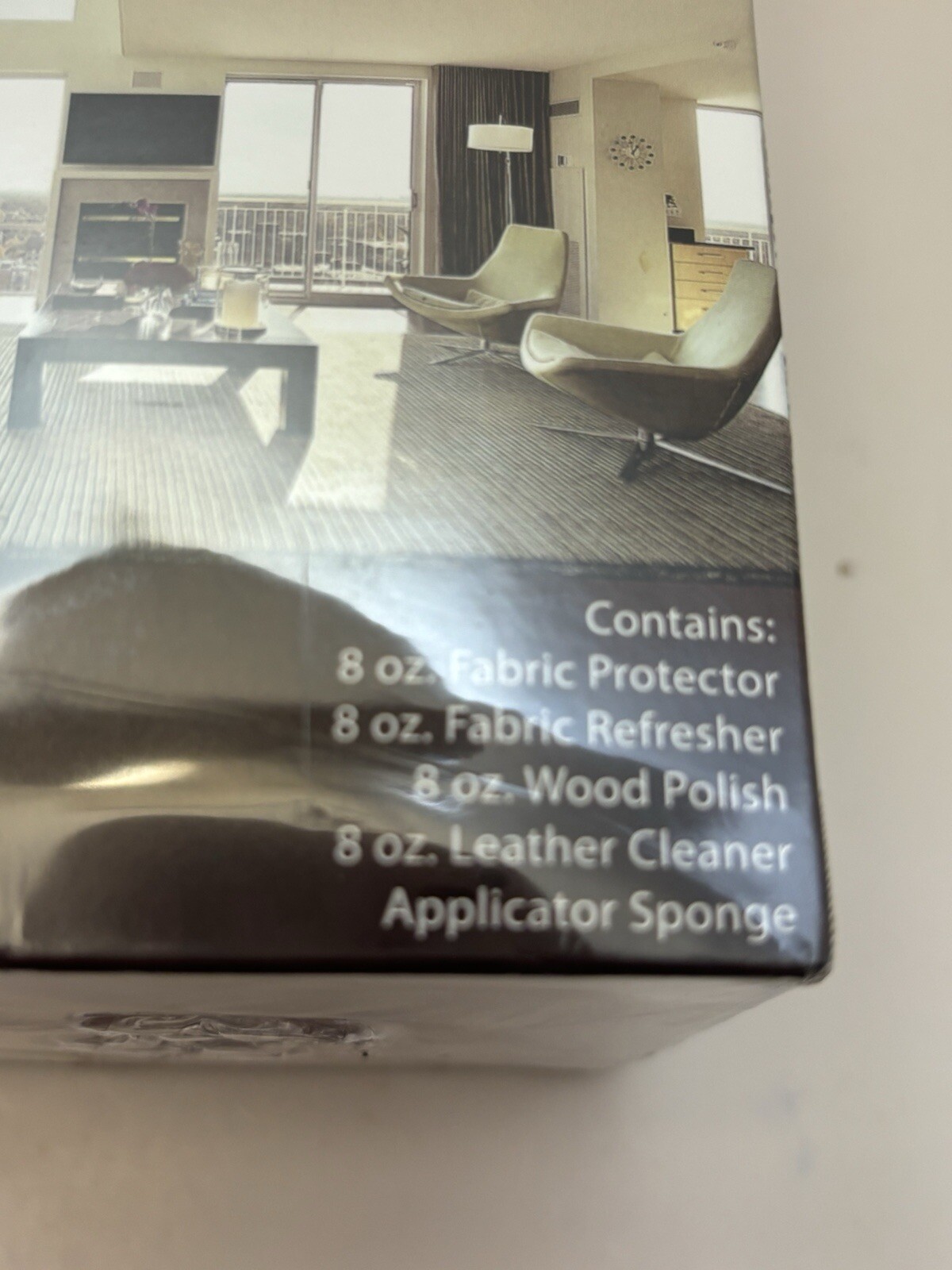 FURNITURE CARE PROTECTION Fabric/Refresher/Wood Polish/Leather Set SEALED