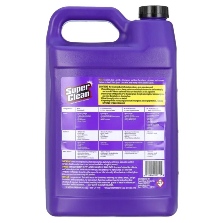 4 Pack Super Clean Tough Task Cleaner-Degreaser – 1 Gallon | 128 Fluid Ounces Pk