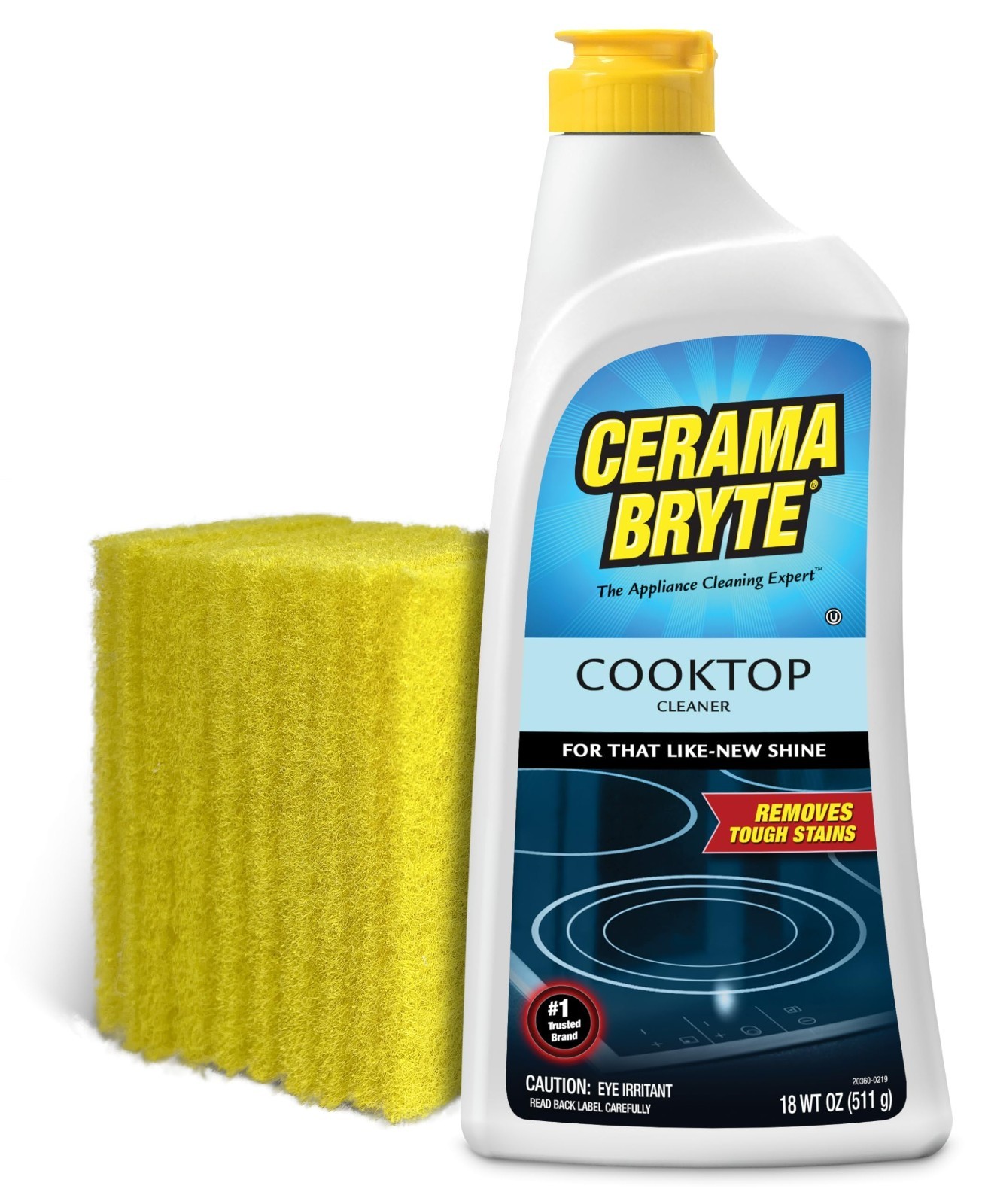 Glass Cooktop Cleaner Bundle – 10 Cleaning Pads, 18oz Stovetop Cleaner for Tough
