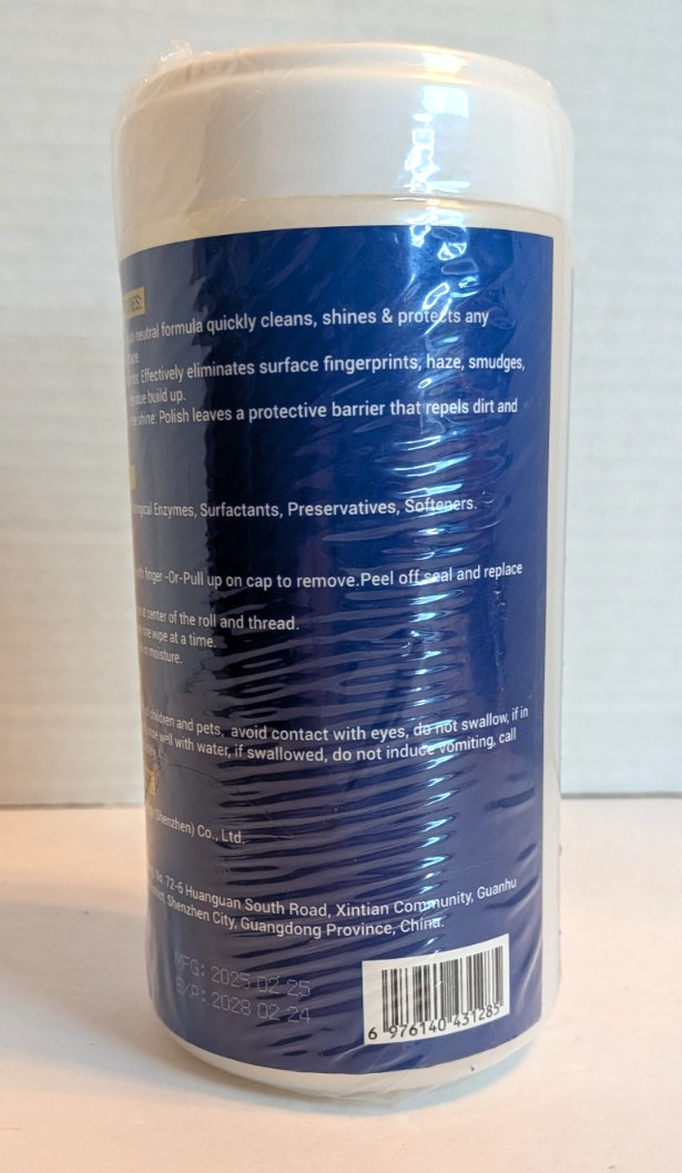 ReviveBee Stainless Steel Wipes Streak-Free Formula 4.6 Oz