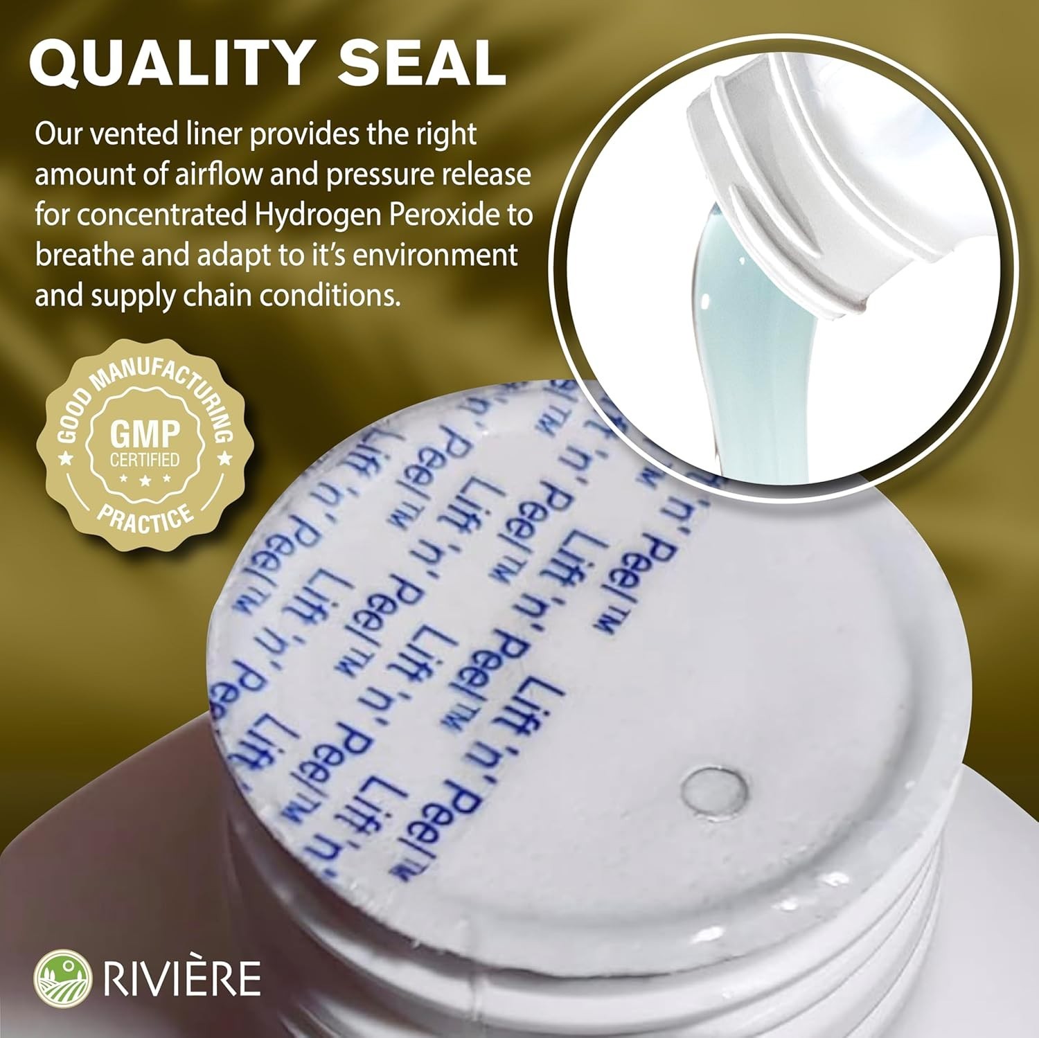 Rivière 12% Hydrogen Peroxide – 4 Gallons