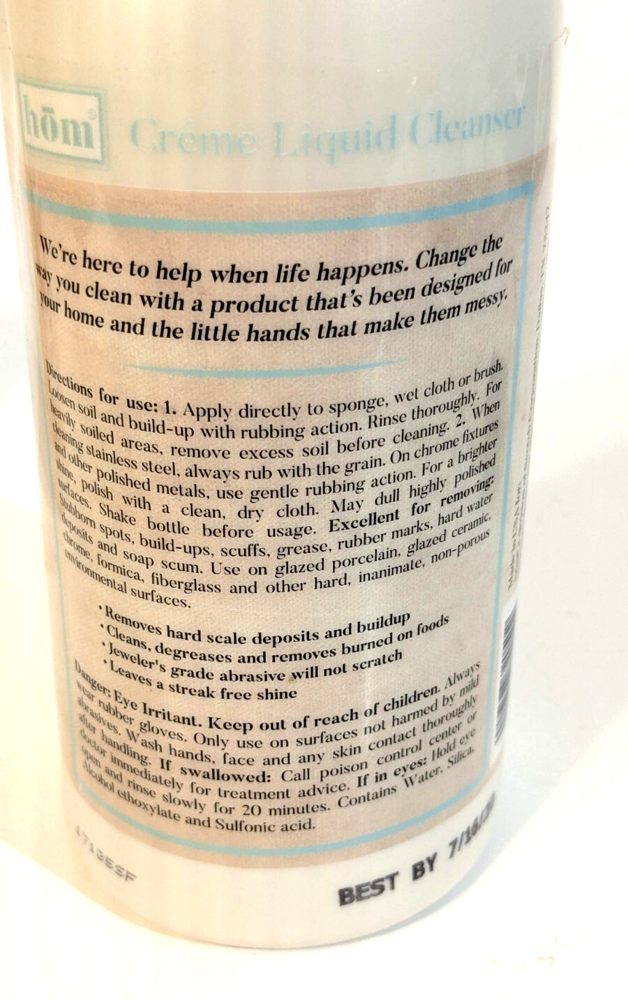 2 Hom Everyday All Purpose Creme Cleanser Cotton Breeze & Scent Free 25oz +Pumps
