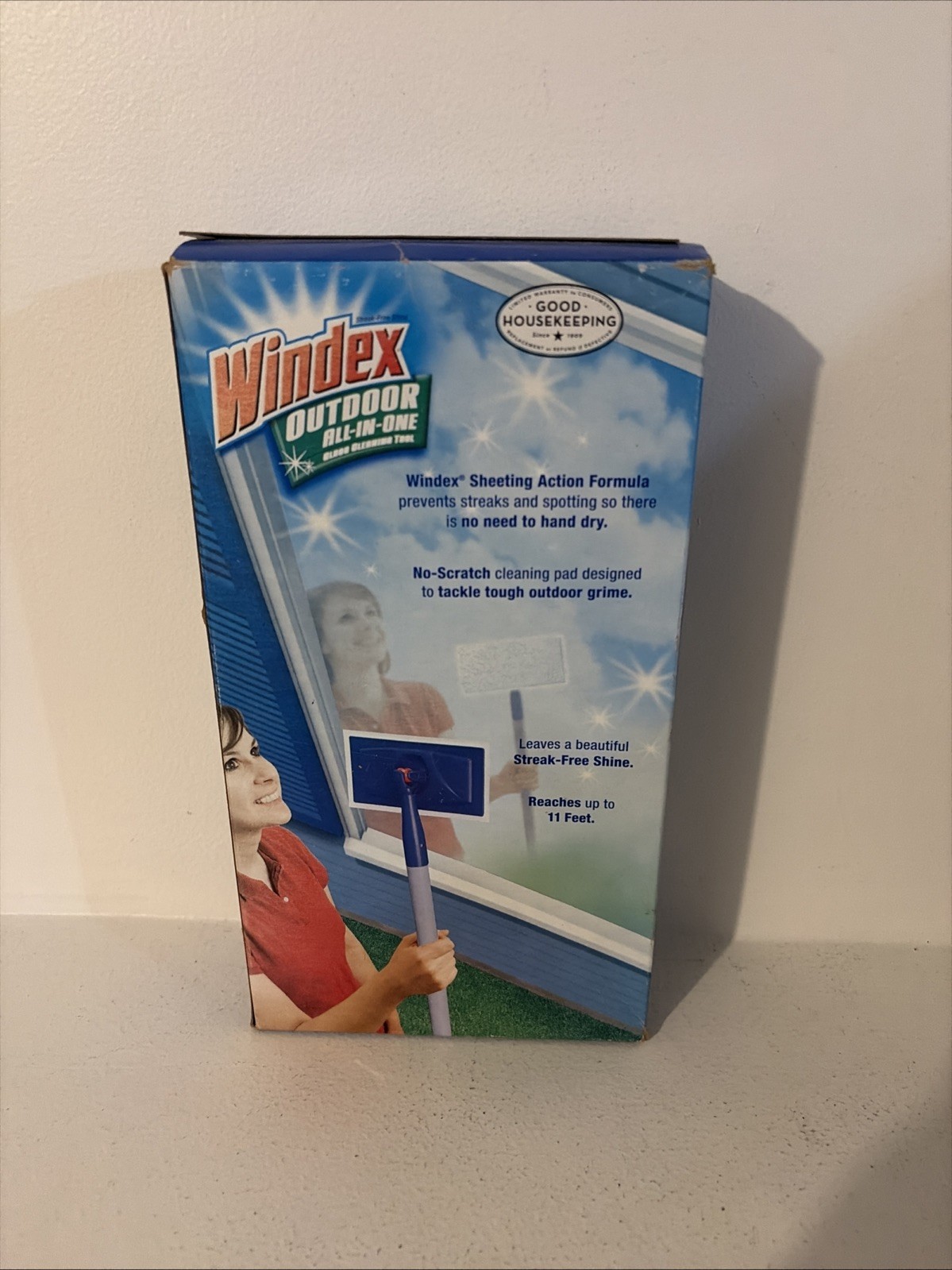 Windex Outdoor All-In-One Glass & Window Cleaning Tool Starter Kit New Sealed