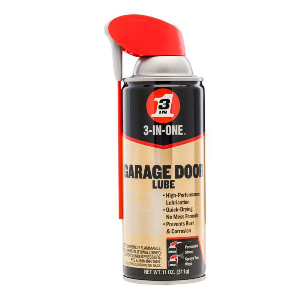 (4 pack) 3-IN-ONE Professional Garage Door Lubricant Smart Straw Sprays, 11 oz