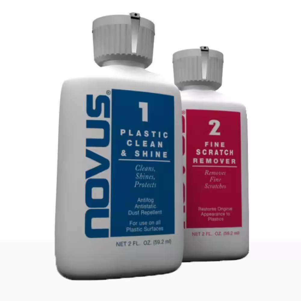 NOVUS 2.0 oz. Kit Plastic Cleaner, Polish & Scratch Remover restoring plastic