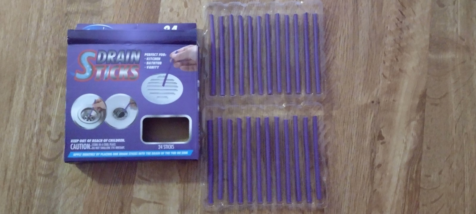 NEW Fresh -n- Clean Drain Sticks/2 Packages of 24 Lavender Scent
