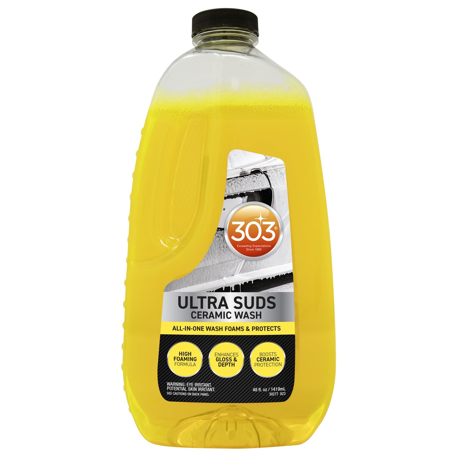 Ultra Suds Ceramic Car Wash Soap 48oz, High Gloss Foam Coating for Cars (30277)