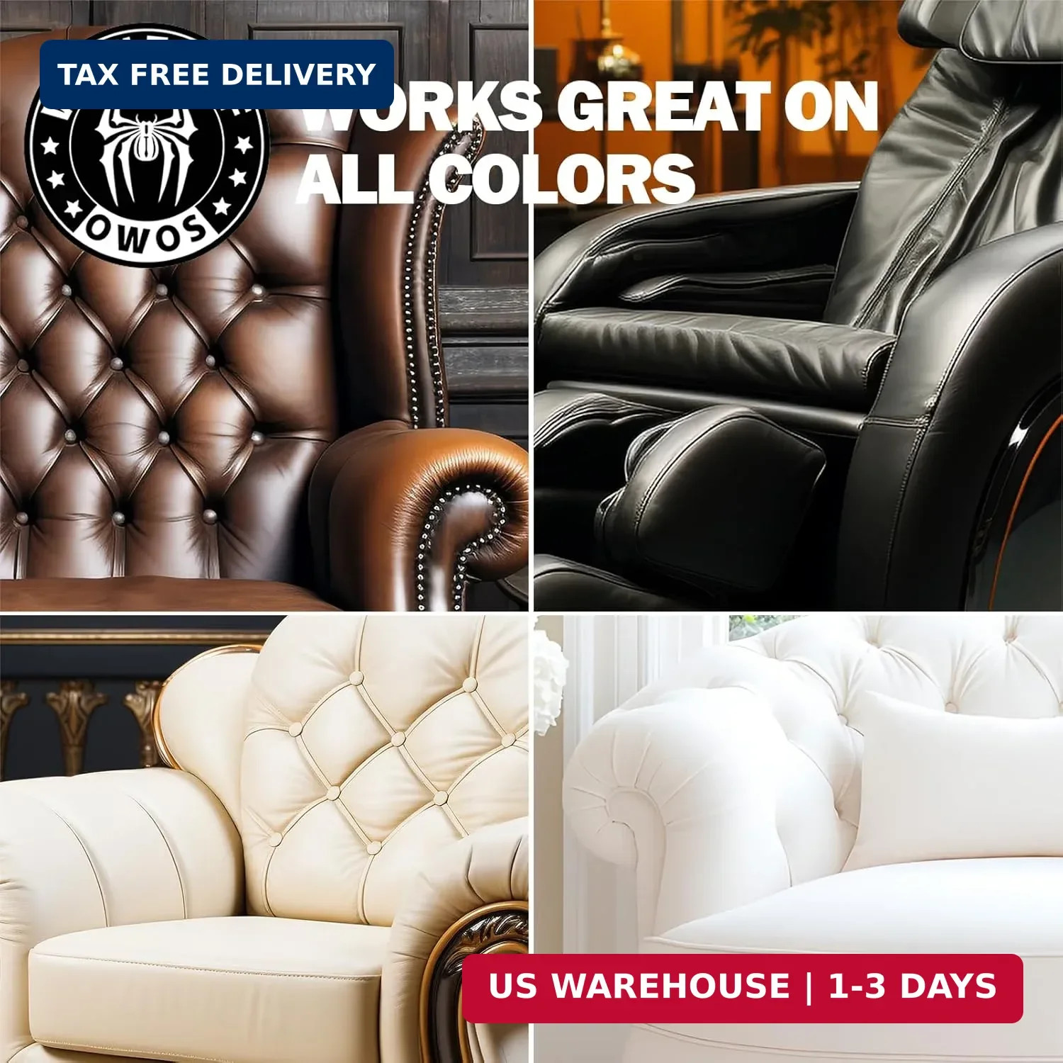 Wontolf Leather Cleaner and Conditioner Non-Toxic Gentle Total Interior Cleaner
