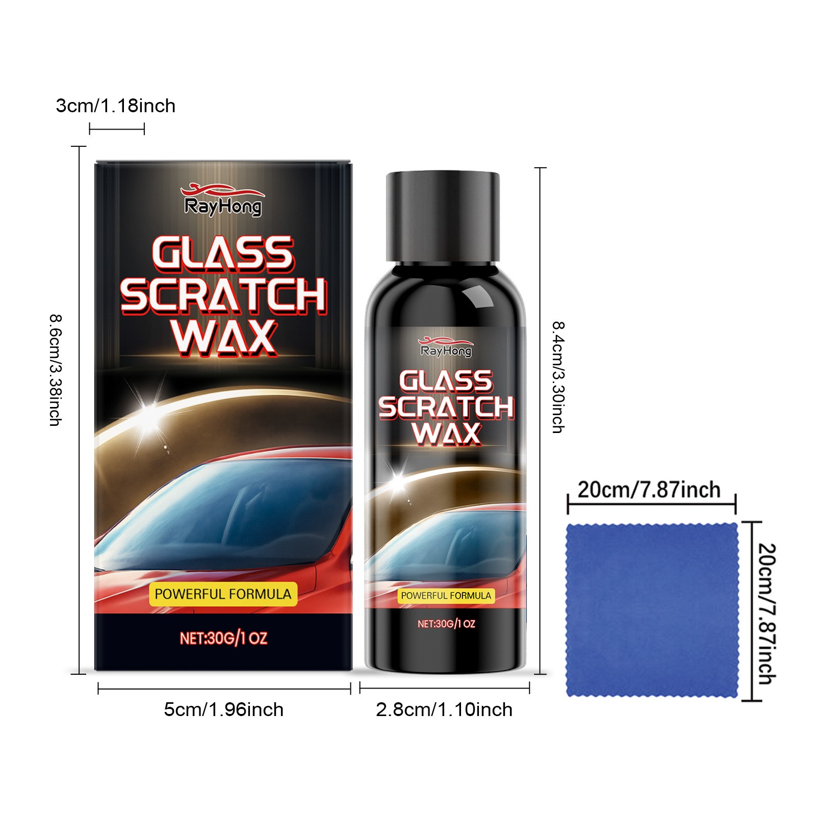 Car Windshield Scratch Remover, Window Polisher, Windshield/ Glass Polishing Kit