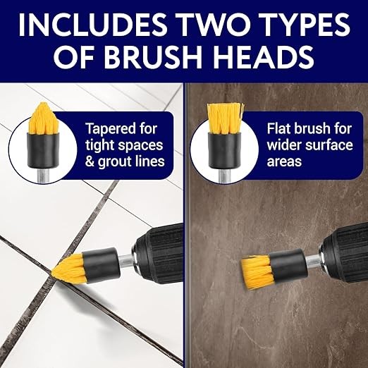 Set Cepillos para Taladro Impresa Pack 10 con Extensión 6in Limpieza Hogar Auto
