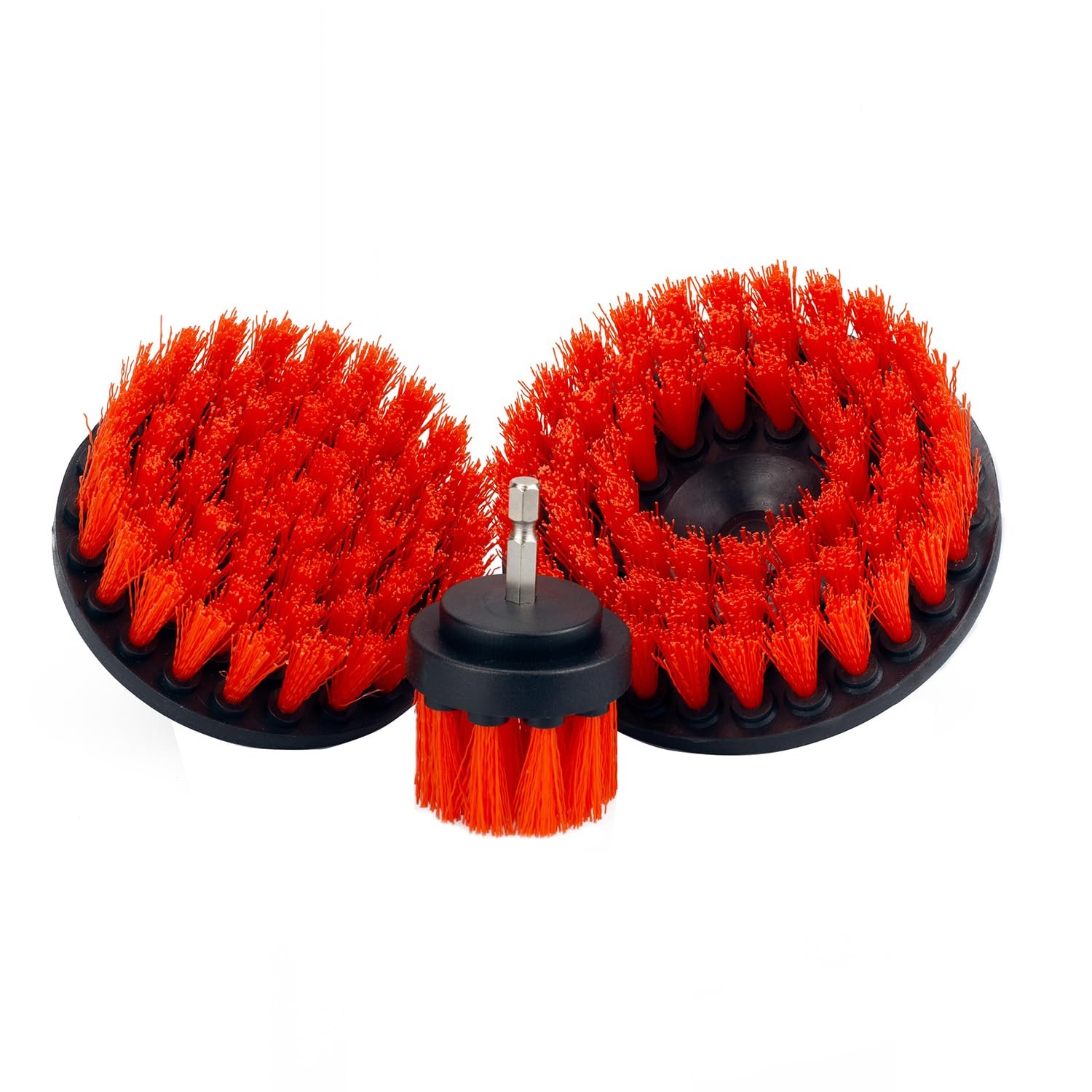 2″, 4″, & 5″ M8 Medium-Duty Upholstery Carpet Brush with Drill Attachment Set…
